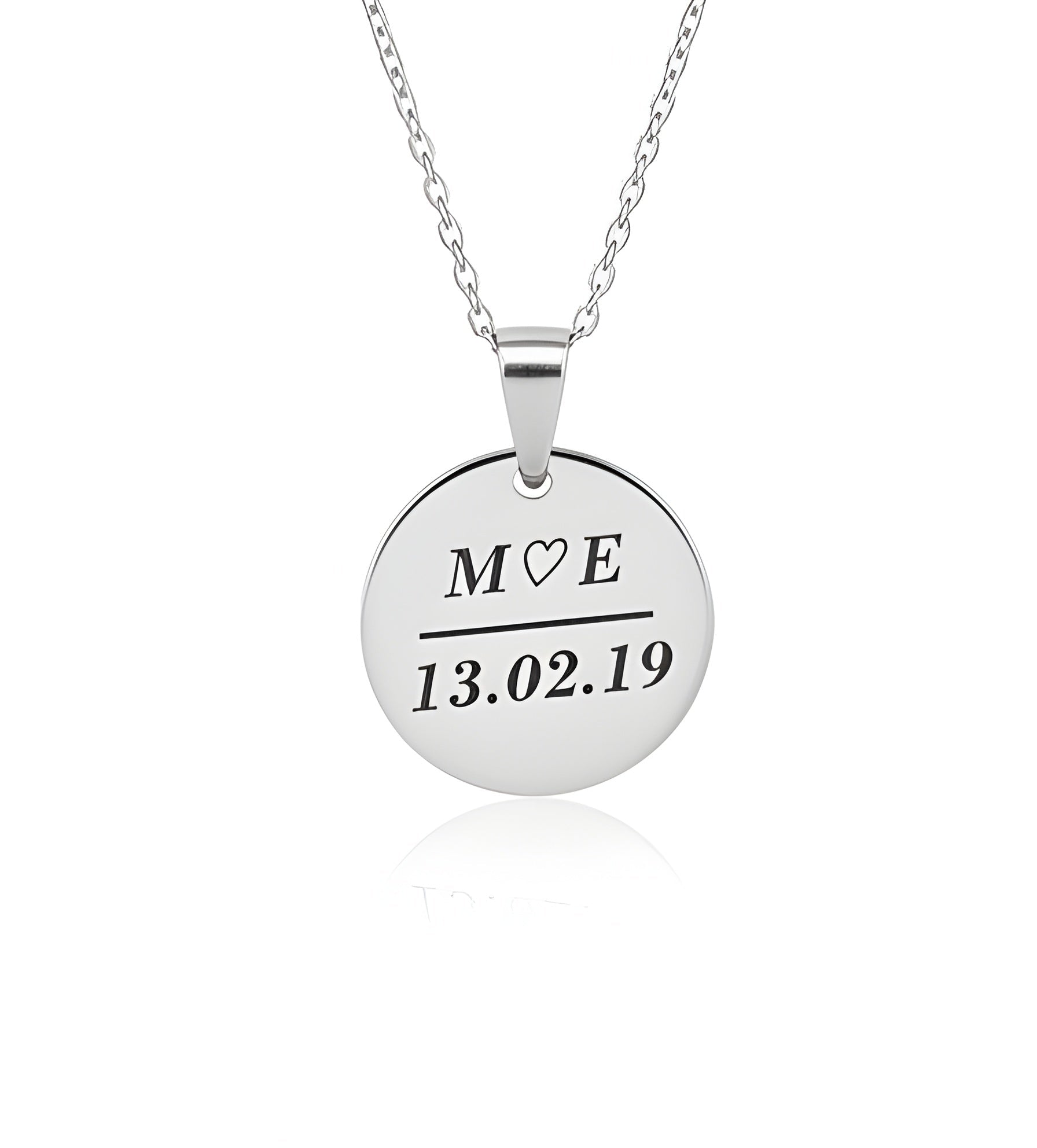 Forever Yours – Personalized Name & Date Necklace - EG LASER ENGRAVING