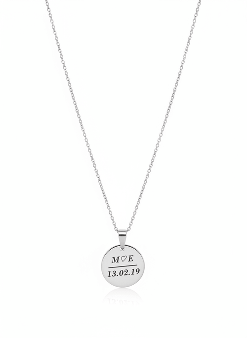 Forever Yours – Personalized Name & Date Necklace - EG LASER ENGRAVING