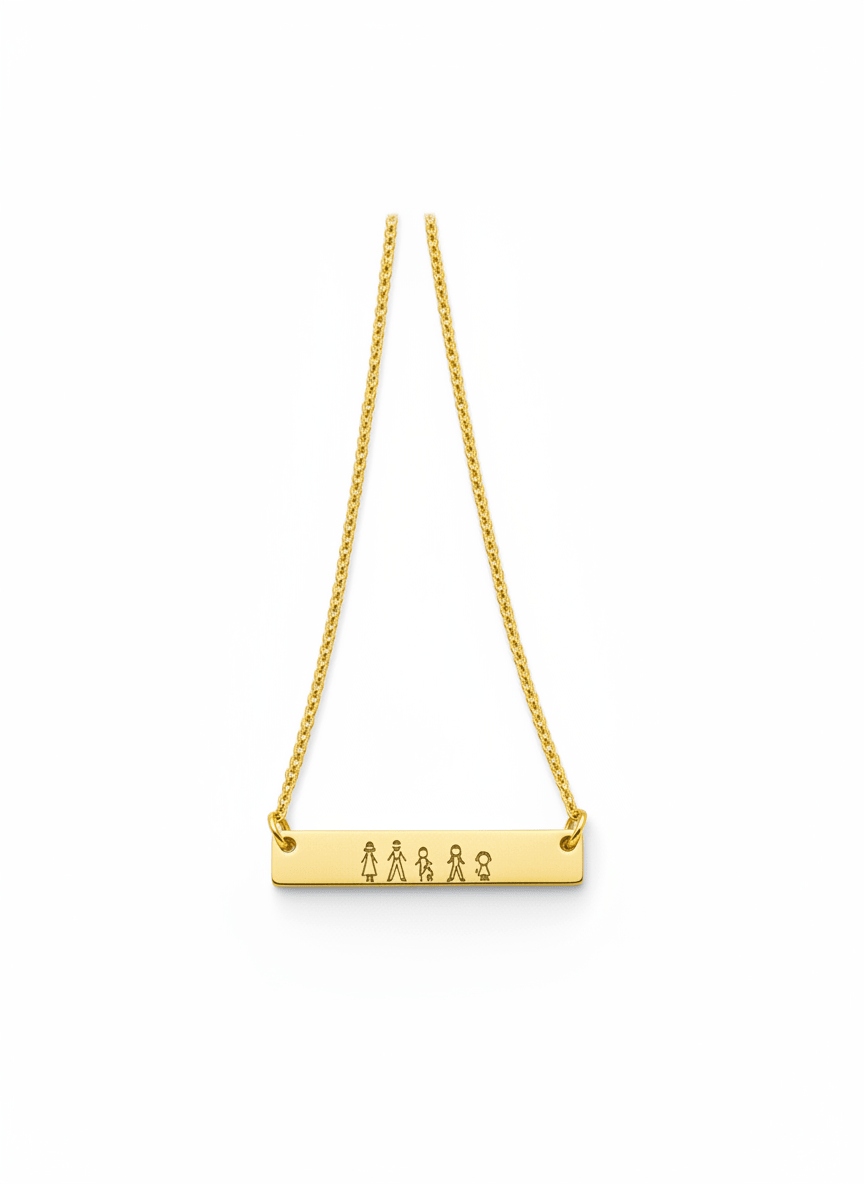 My Family – Necklace - EG LASER ENGRAVING