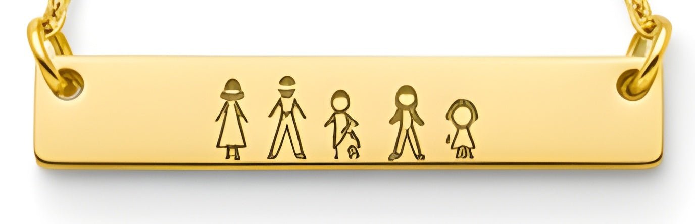 My Family – Necklace - EG LASER ENGRAVING
