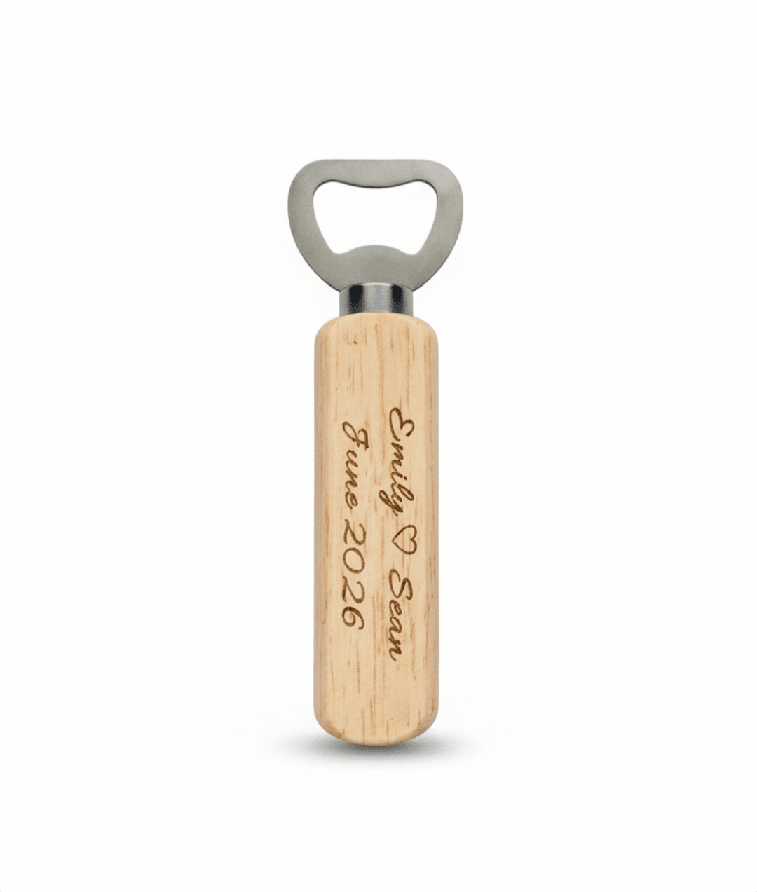 Pop & Cheers – Personalized Wooden Bottle Opener - EG LASER ENGRAVING