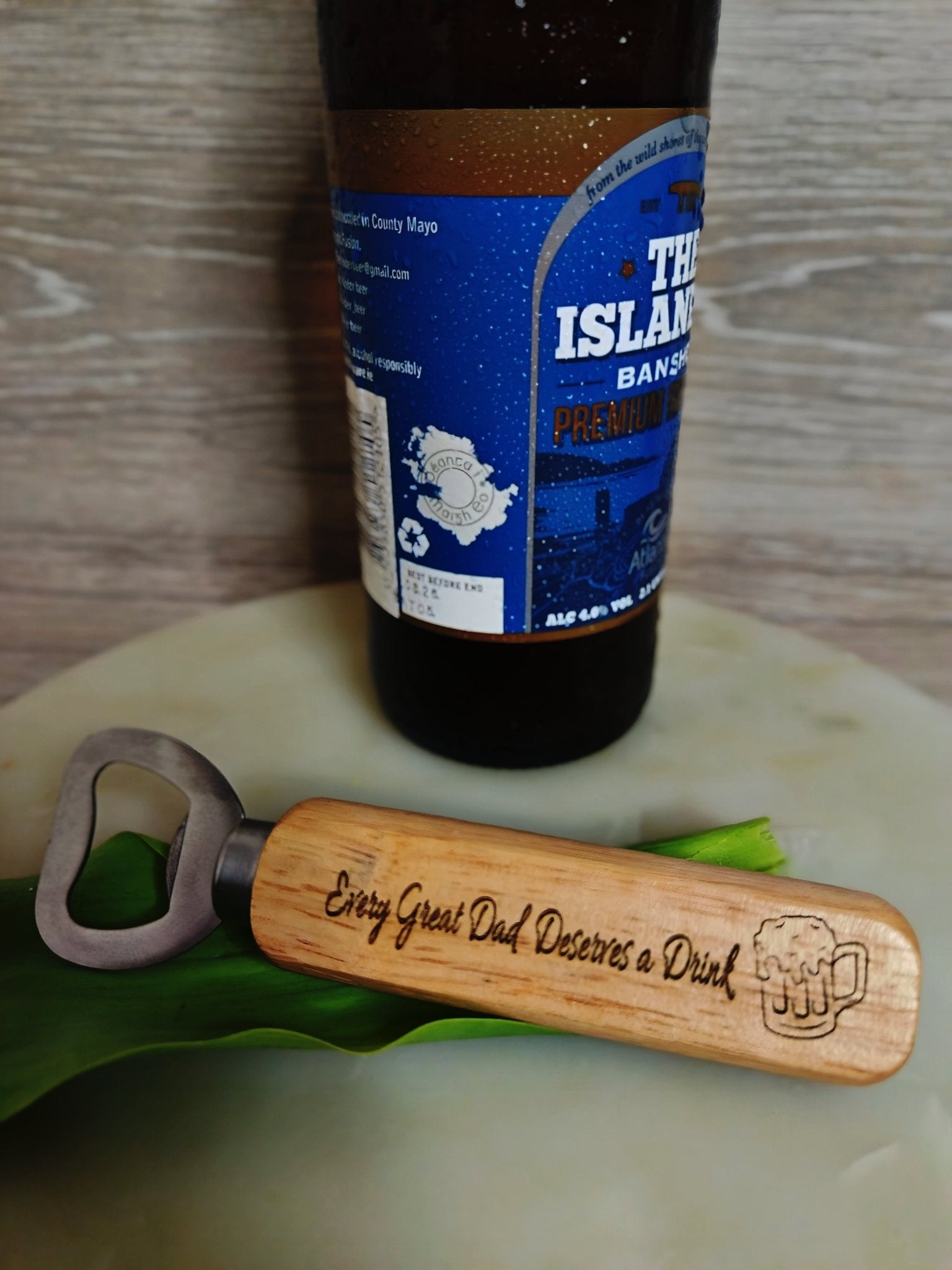 Pop & Cheers – Personalized Wooden Bottle Opener - EG LASER ENGRAVING